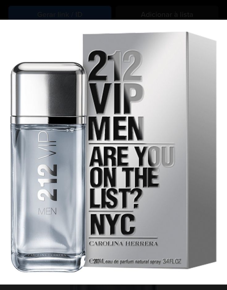 Perfume Carolina Herrera  212 Vip Men eau de toilette 200ml - Hombre