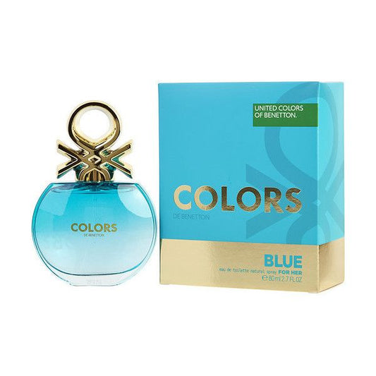 Perfume Benetton Colors De Blue Eau De Toilette 80ml - Mujer
